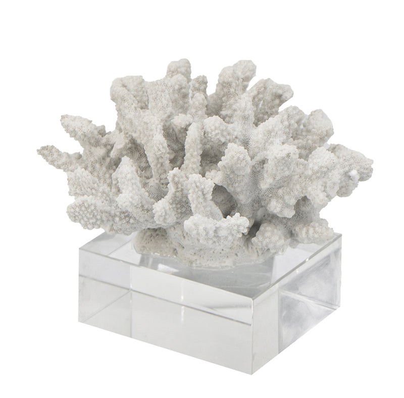 Inna Faux Rising Coral With Glass Base