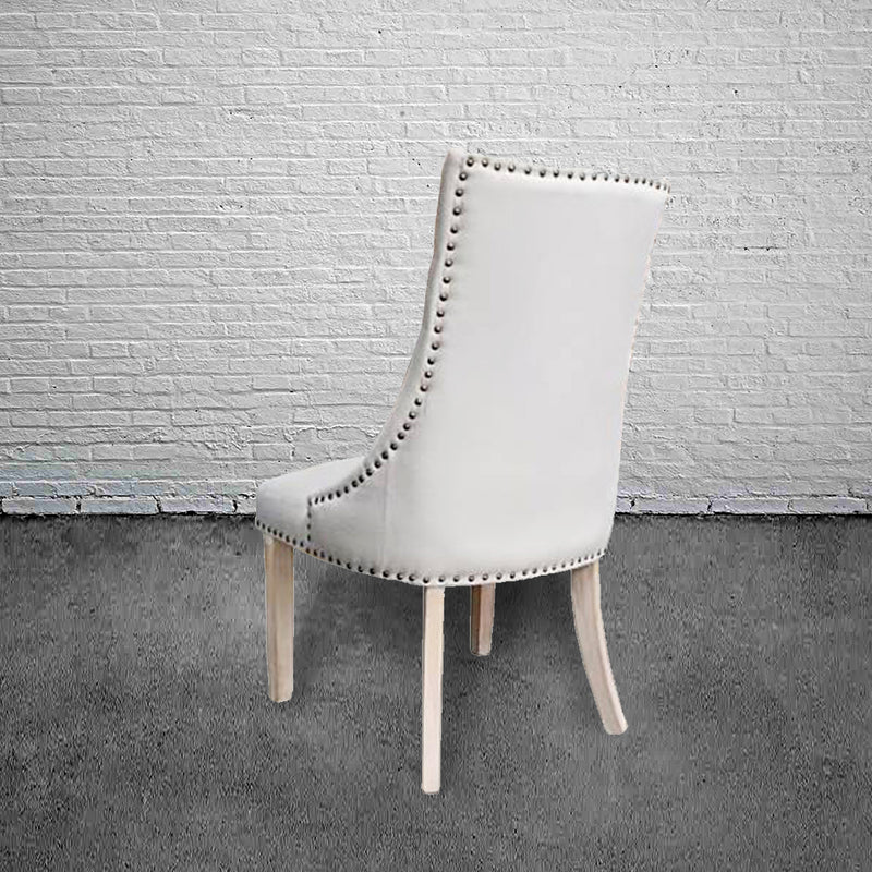 Modern Classic Tufted Dining Chair   Beige Color