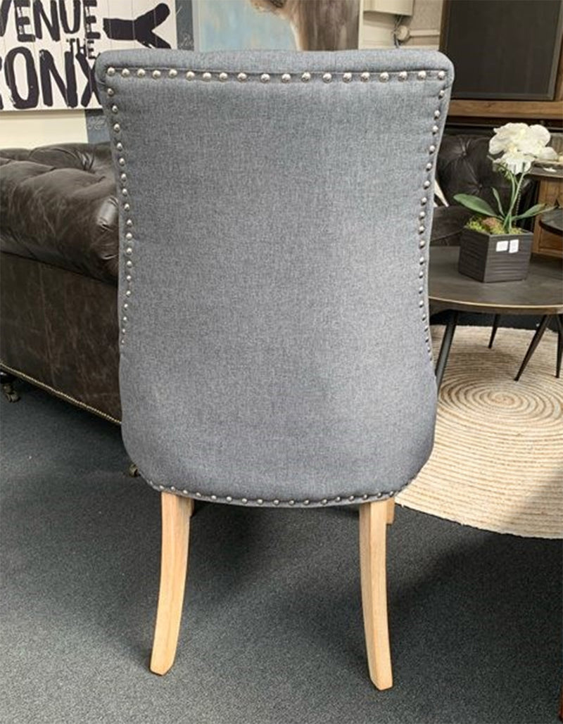 Modern Classic Tufted Dining Chair Grey Color