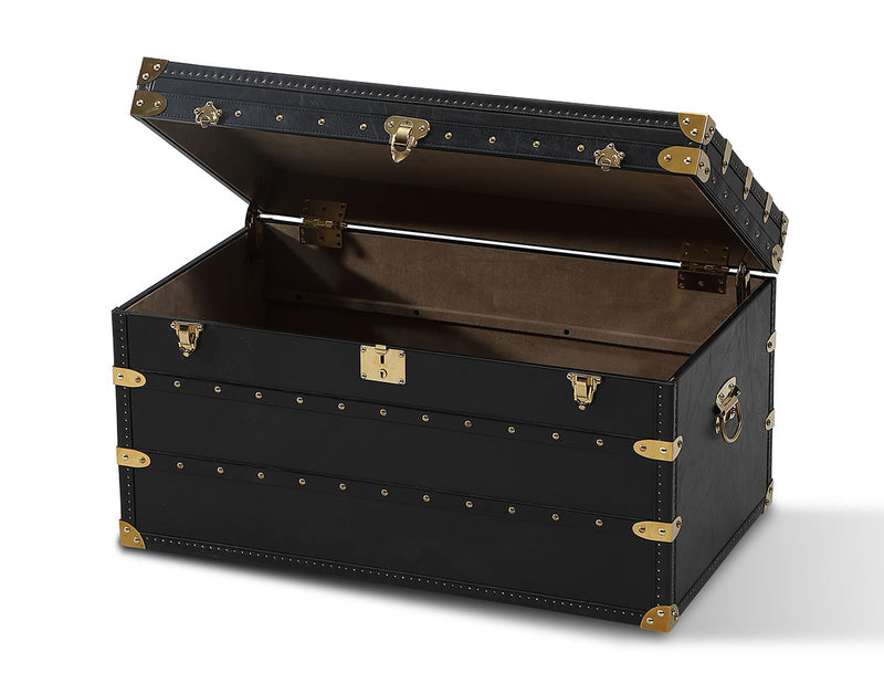 Leather Trunk Coffee Table Homeabout