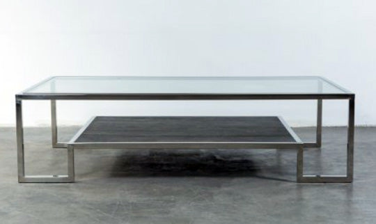 TETRIS COFFEETABLE WITH STAINLESS STEEL BASE