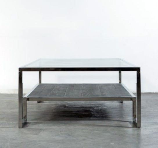TETRIS COFFEETABLE WITH STAINLESS STEEL BASE