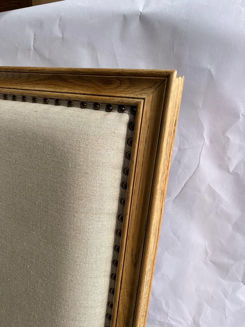 Superking/ Maison French Country OAK headboard Beige Linen